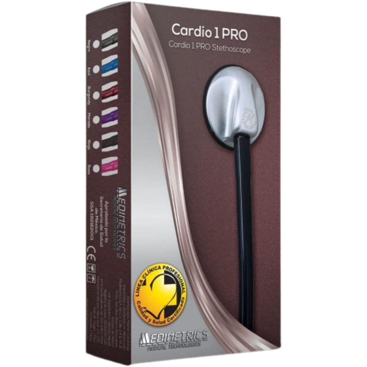 ESTETOSCOPIO  MEDIMETRICS CARDIO 1 PRO ROSA IMPACTO