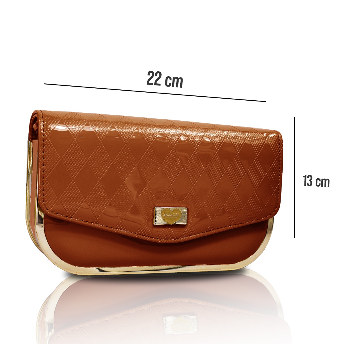 Bolso Cruzado Tipo Crossbody De Mujer Con Monedero Marron .