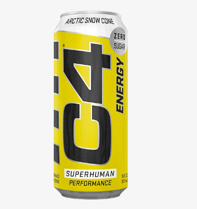 Caja de Bebida Energizante C4 (Snow Artic) 12 Latas