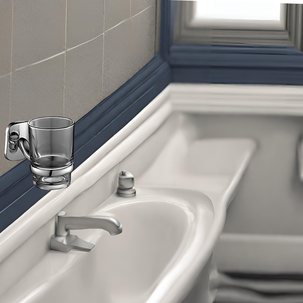 Set de Accesorios para Baño de 6 Piezas en Zinc - Incluye Toallero, Gancho, Jabonera, Portarrollos, Portavasos y Toallero Anillo - Acabado Cromado Elegante, Fácil Instalación.