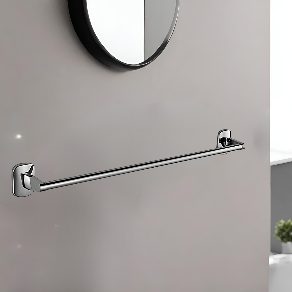 Set de Accesorios para Baño de 6 Piezas en Zinc - Incluye Toallero, Gancho, Jabonera, Portarrollos, Portavasos y Toallero Anillo - Acabado Cromado Elegante, Fácil Instalación.