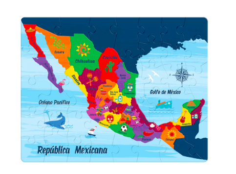Rompecabezas República Mexicana 60 Piezas 