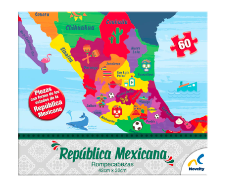 Rompecabezas República Mexicana 60 Piezas 