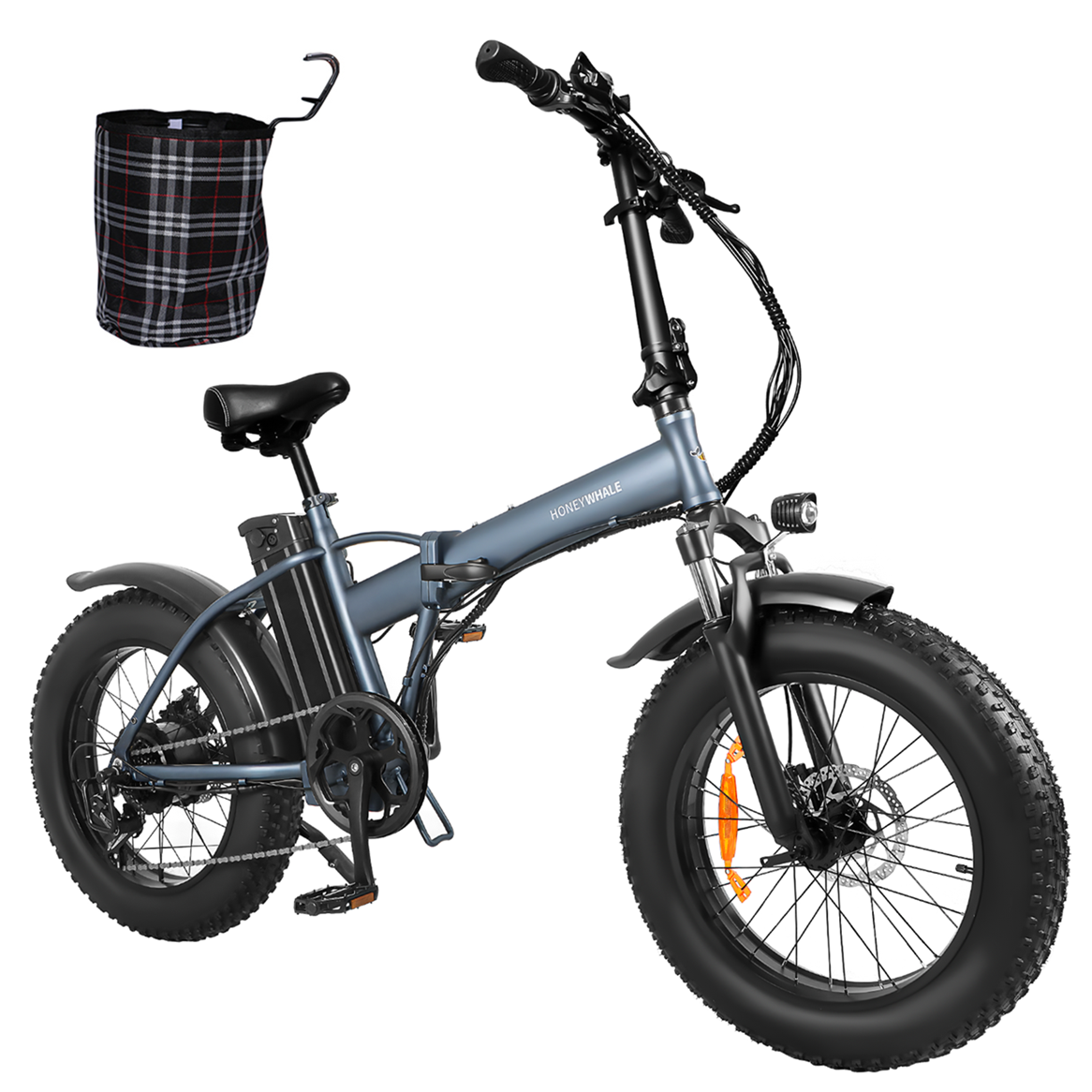 Bicicleta Eléctrica Plegable Honey Whale F6 Gris