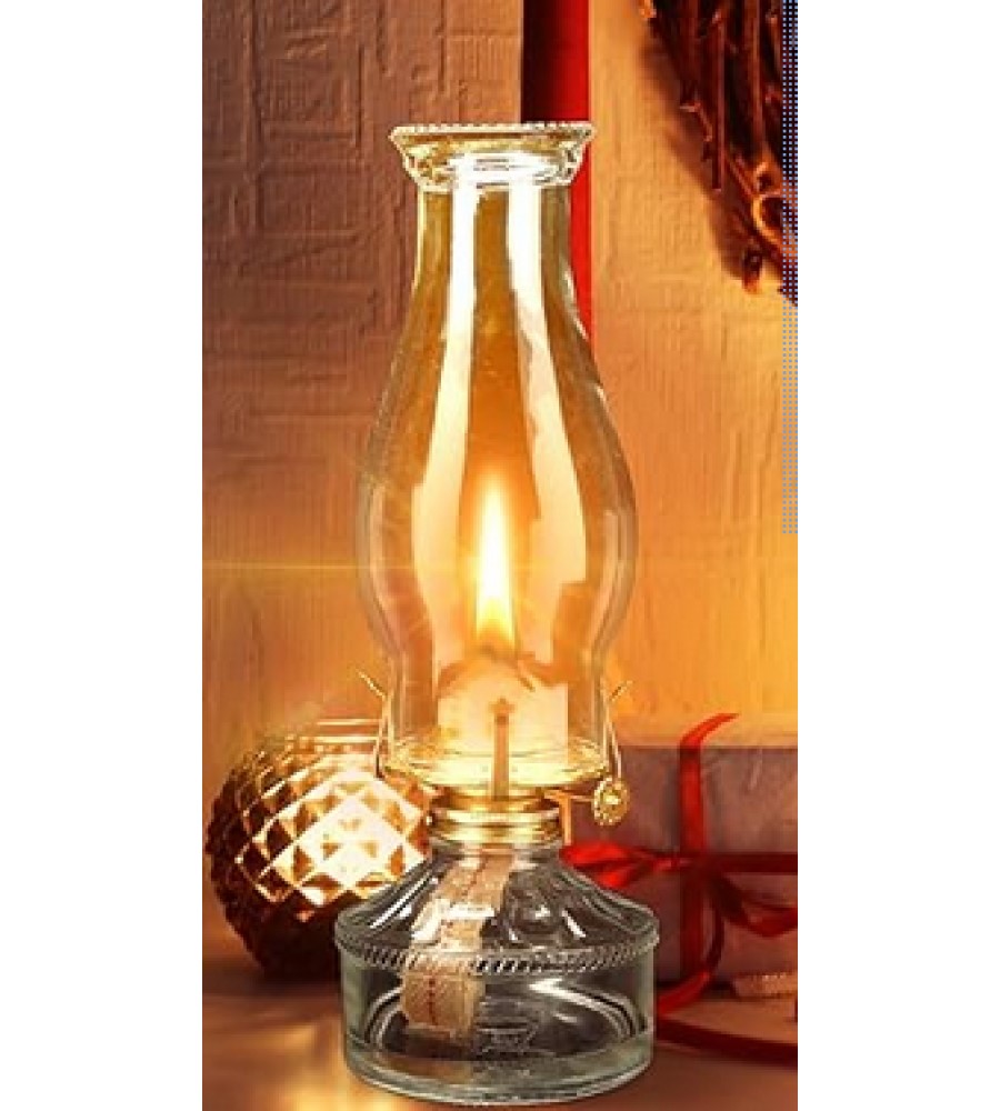 Quinqué Lámpara Clásica De Aceite O Petróleo Modelo Bohemia