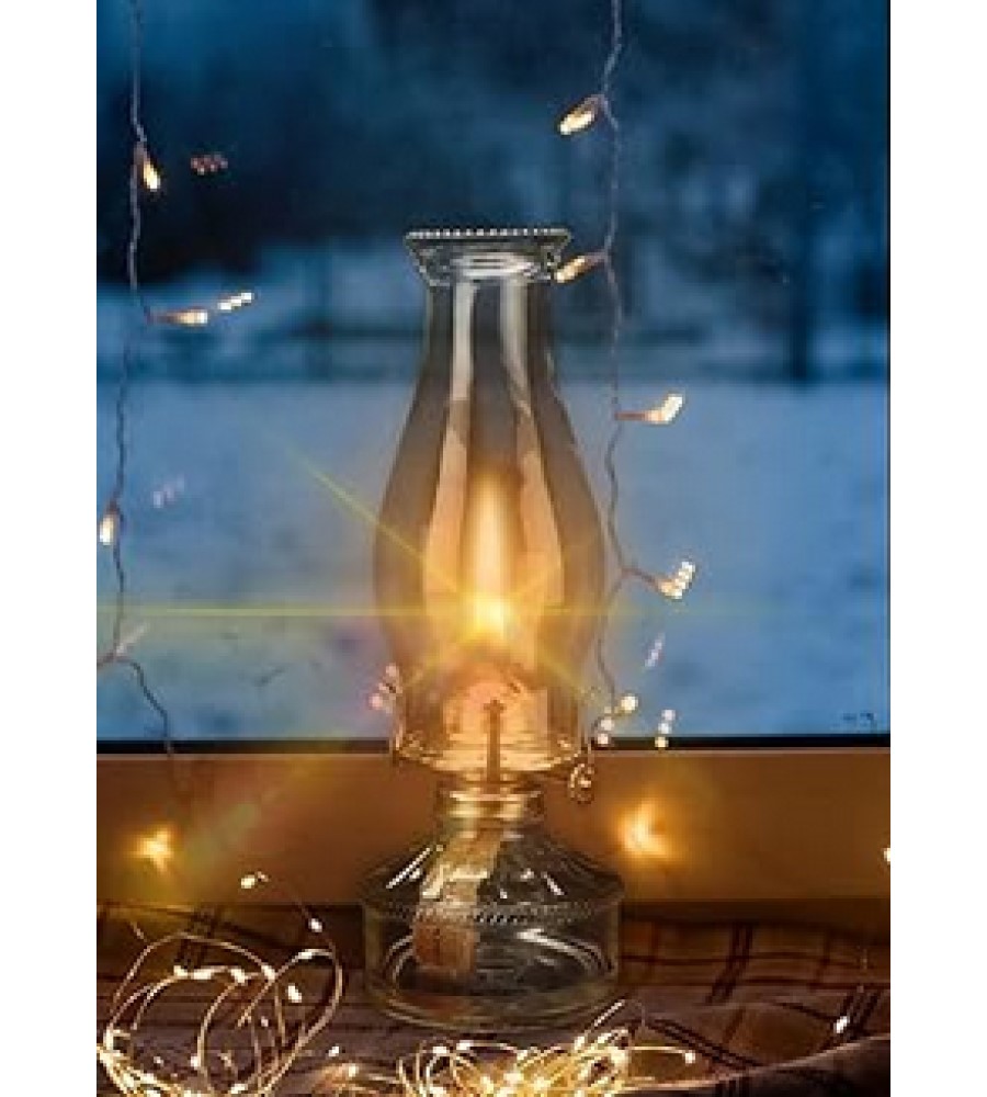 Quinqué Lámpara Clásica De Aceite O Petróleo Modelo Bohemia