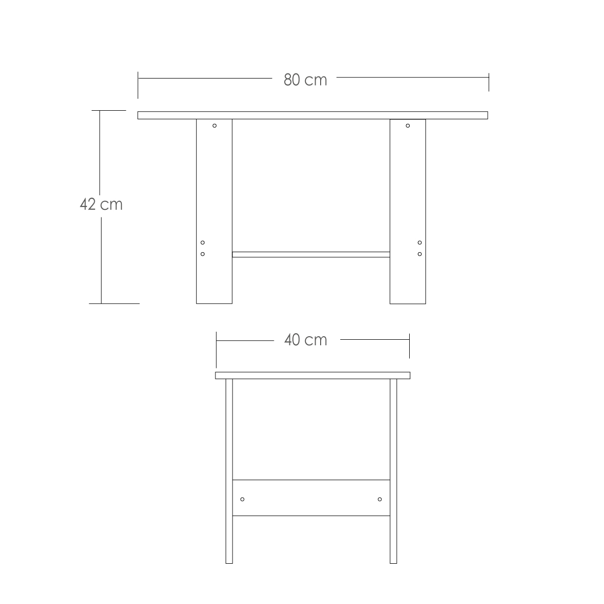 Ilios Innova Mesa de Centro para sala de estar Elegante mesa auxiliar con dos niveles resistente y estable. 