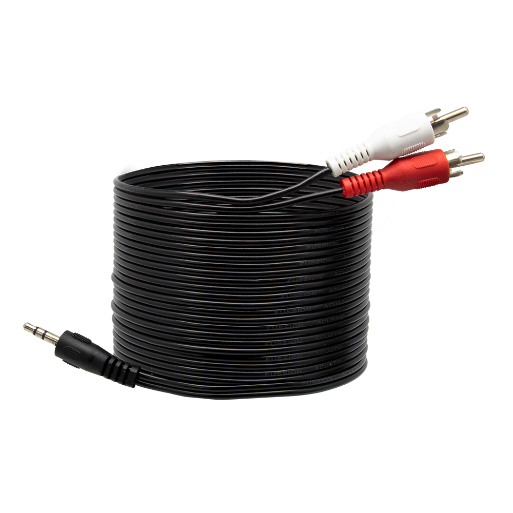 Cable Tipo "Y" 1 Plug 3.5 mm 2 RCA Macho Fussion AC-10103.6 de 3.6 mts