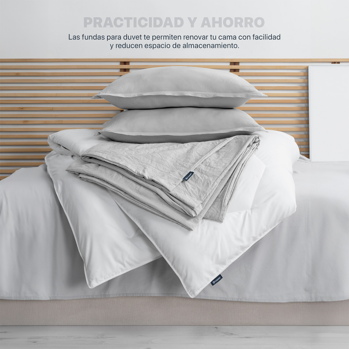 3-Piece Queen Gray Comforter Set – Ultra-Soft Microfiber, Lightweight, Machine Washable