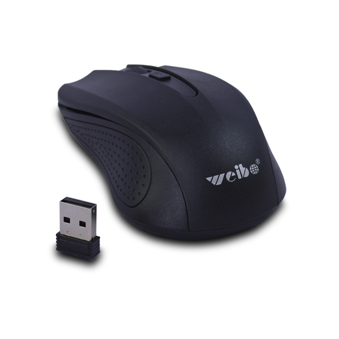Mouse Gamer Inalambrico Weibo Sensor Optico Dpi Ajustable Negro 