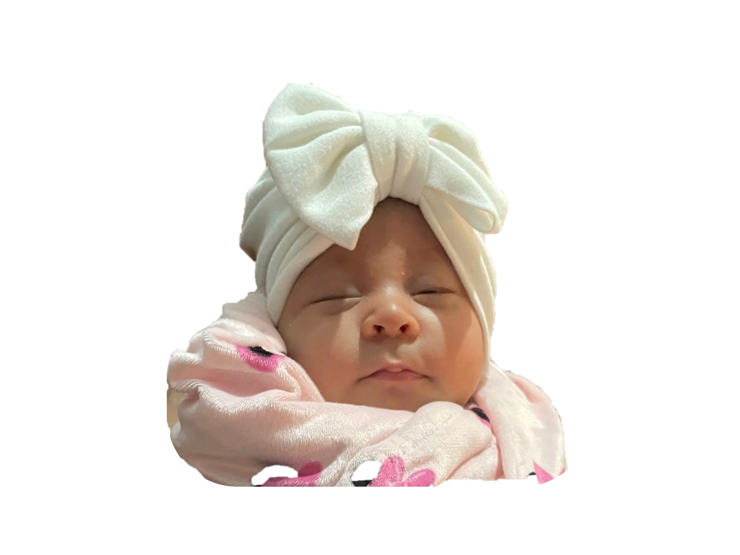 Set de 5 Turbantes para Bebé Niña (0-3 meses) - Ideales como Regalo de Baby Shower y para Set de Nacimiento..