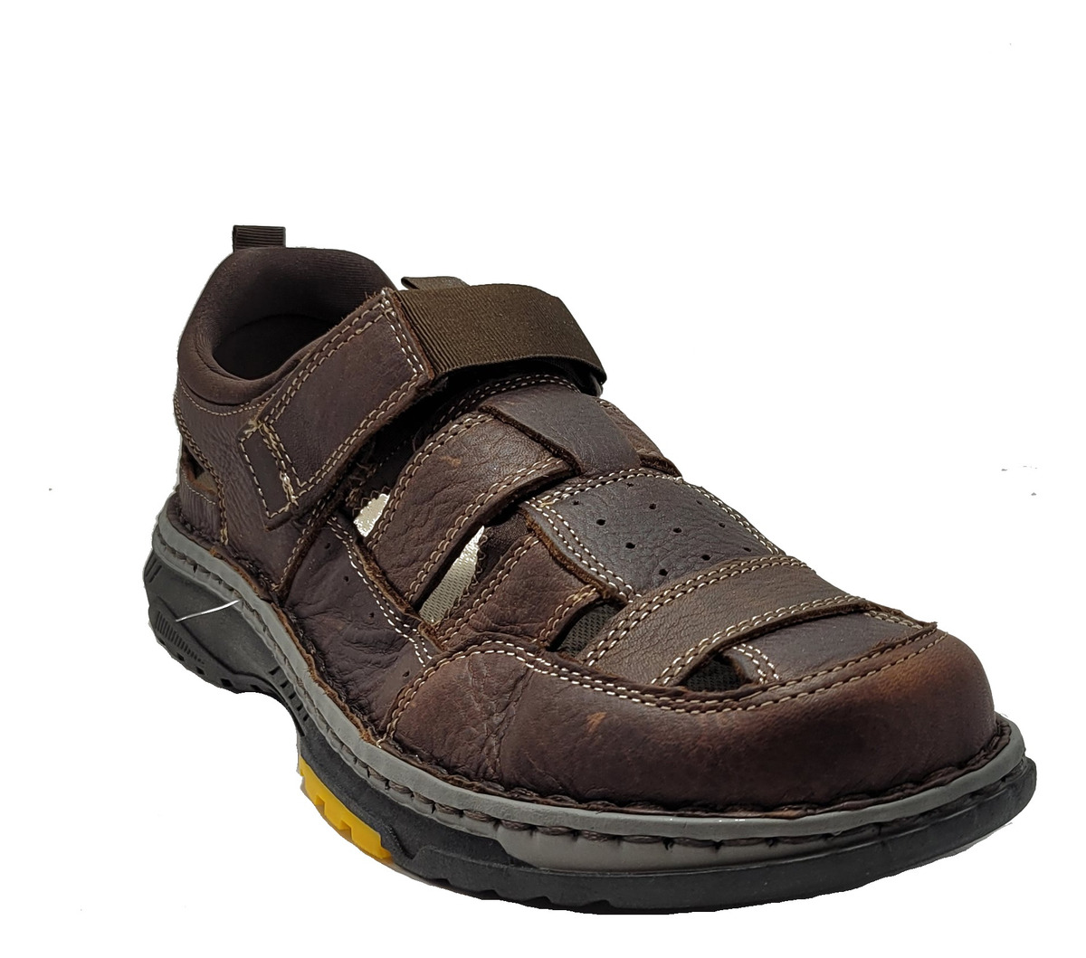 Huaraches De Piel Tejidos Para Hombre Lobo Solo 6517 Color Cafe.