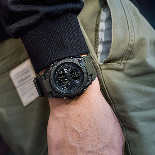 Reloj Multifunción Militar Resistente Al Agua Para Hombre