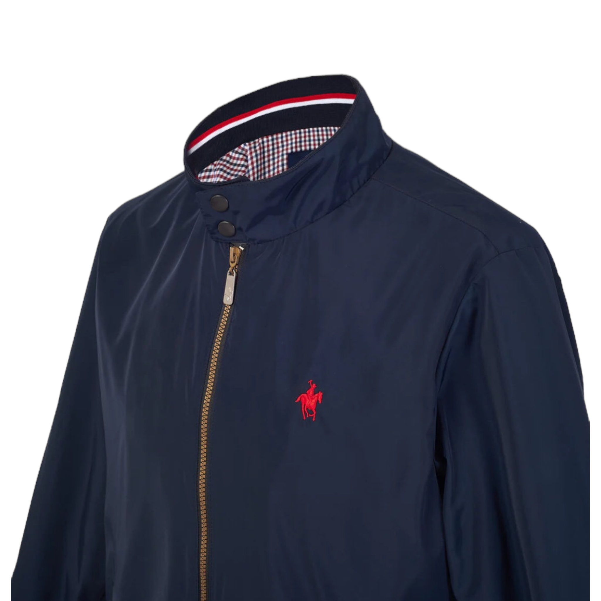 Chamarra Bomber Marino Para Caballero Polo Team.