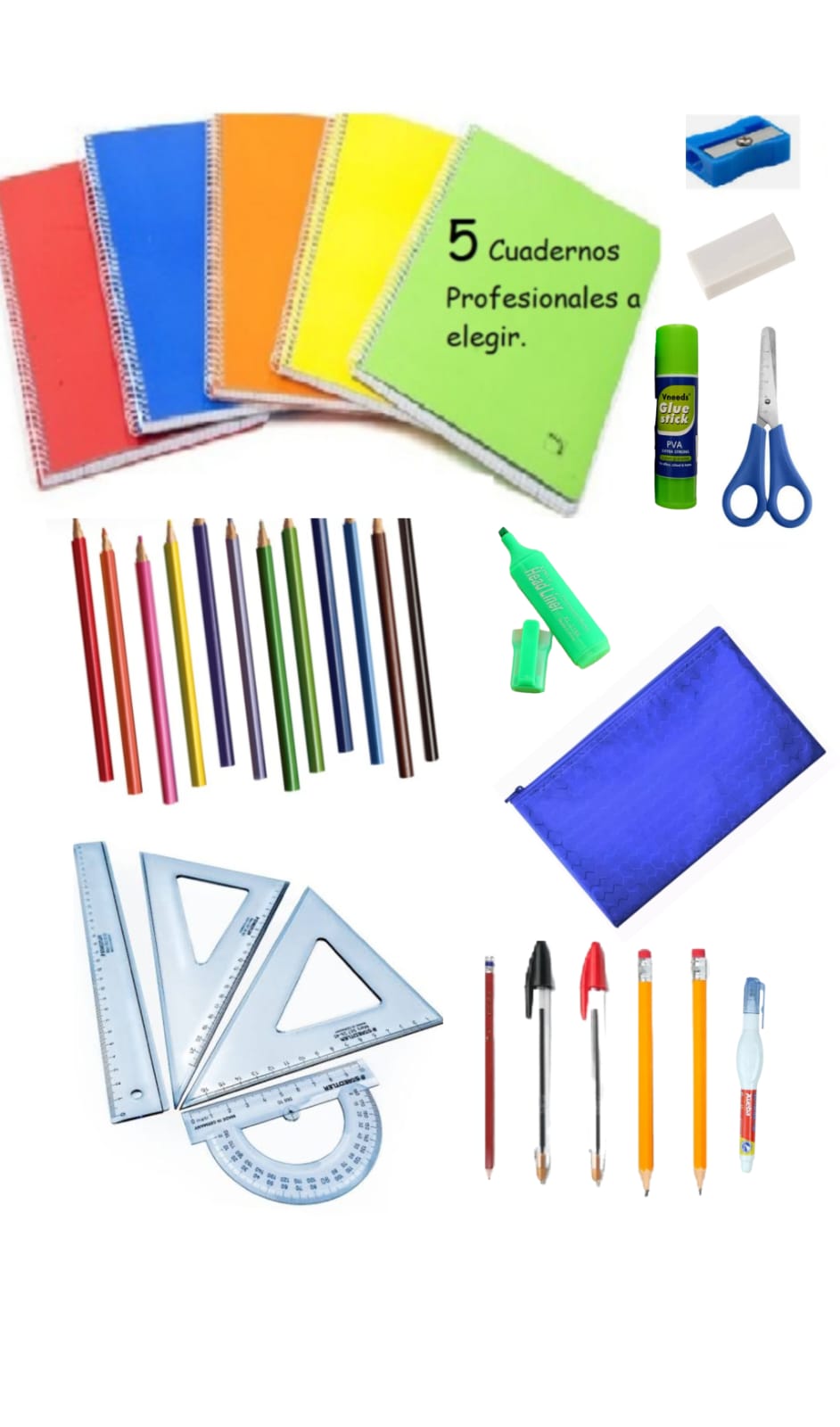 Kit Paquete Utiles Escolares Primaria Secundaria