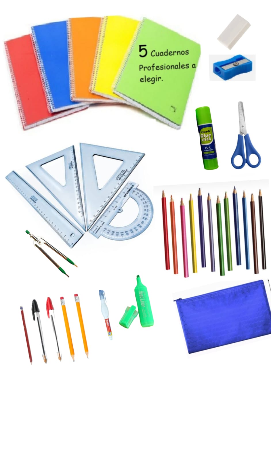 Kit Paquete Utiles Escolares Primaria Secundaria