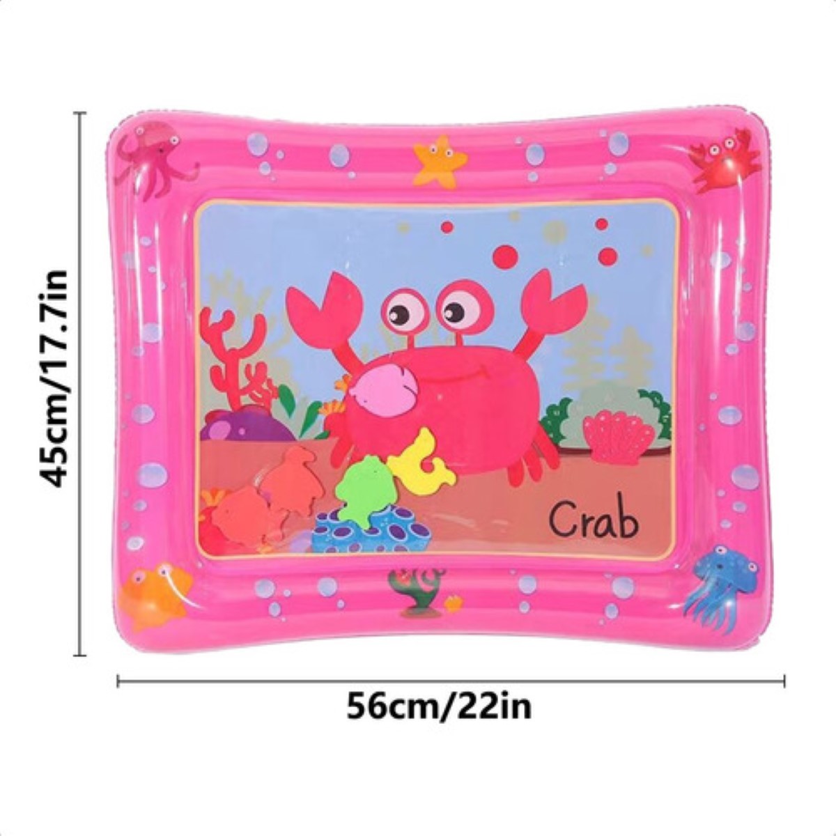 "Cojín Agua Inflable Bebé Estimulació Temprana Alfombra Diseo Rosa "