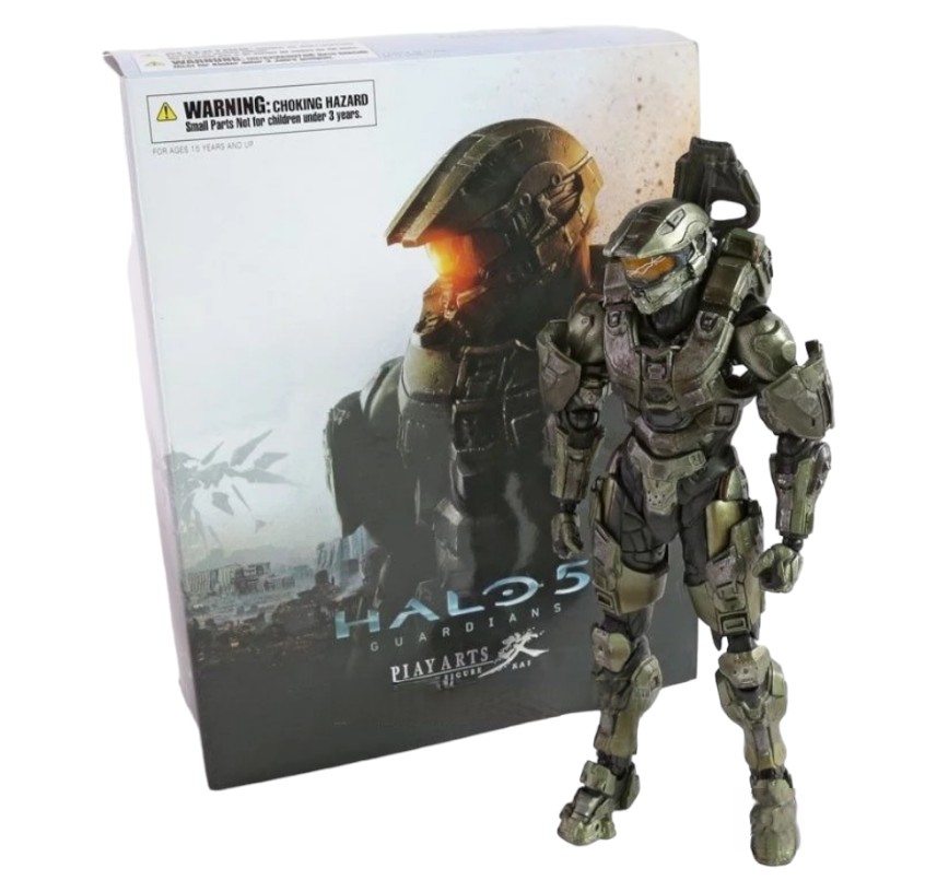 Halo 5 Master Chief Play Arts Kai Jefe Maestro Figura Juego