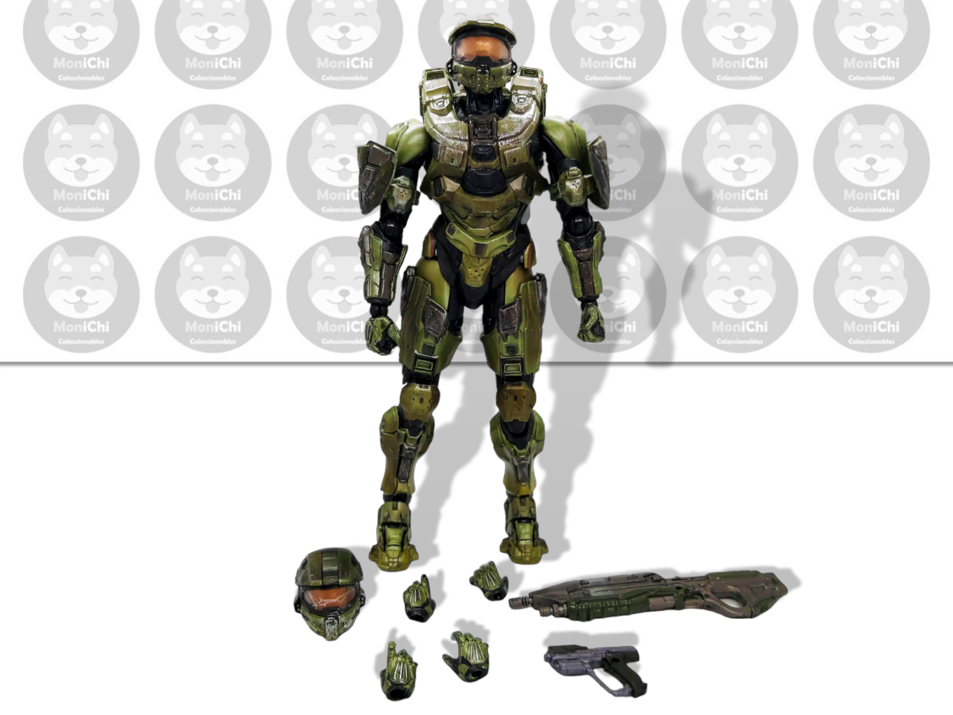 Halo 5 Master Chief Play Arts Kai Jefe Maestro Figura Juego