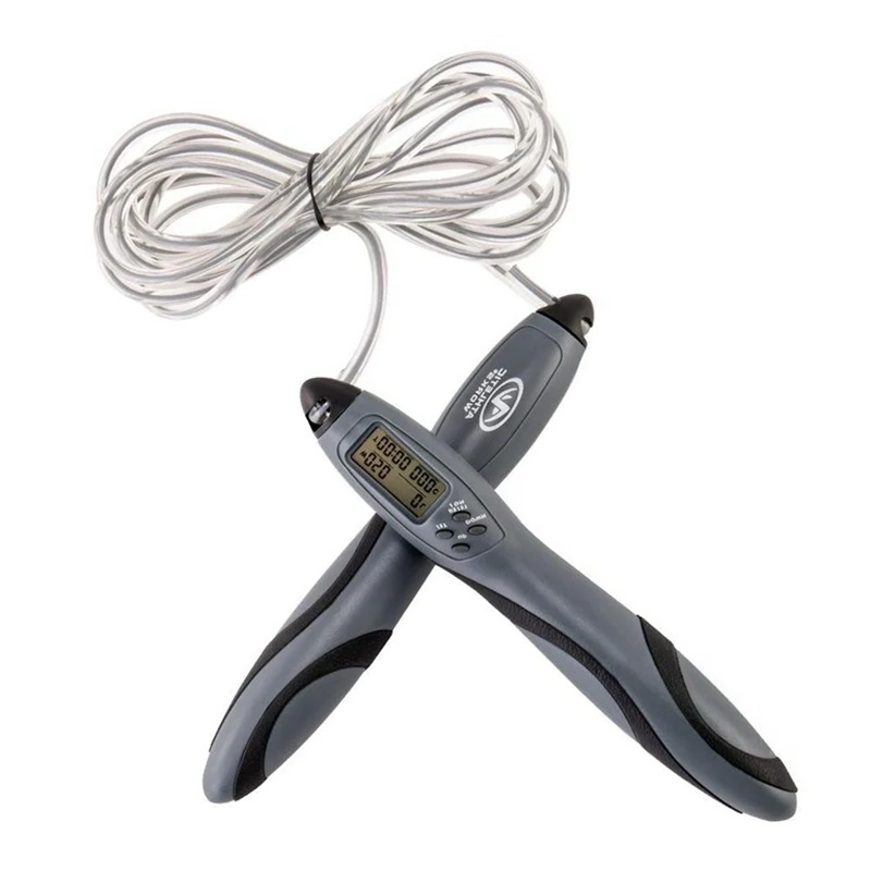 Cuerda para saltar con contador digital.