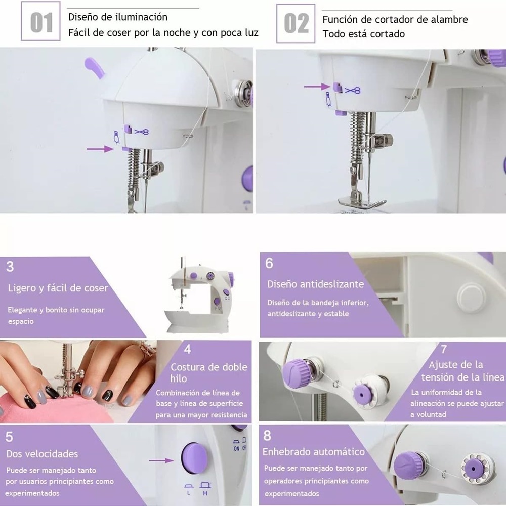 Máquina De Coser Eléctrica Portátil.