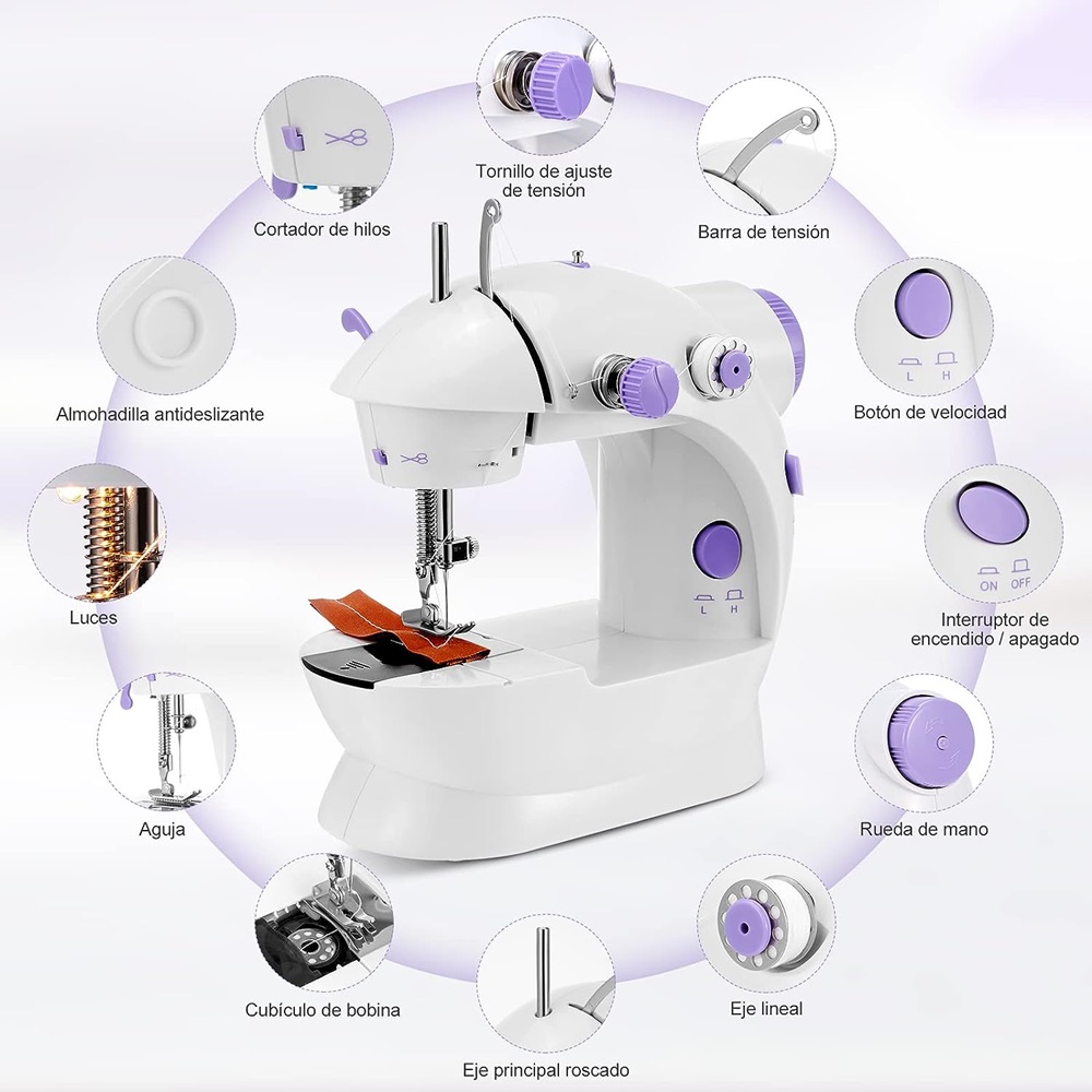 Máquina De Coser Eléctrica Portátil.