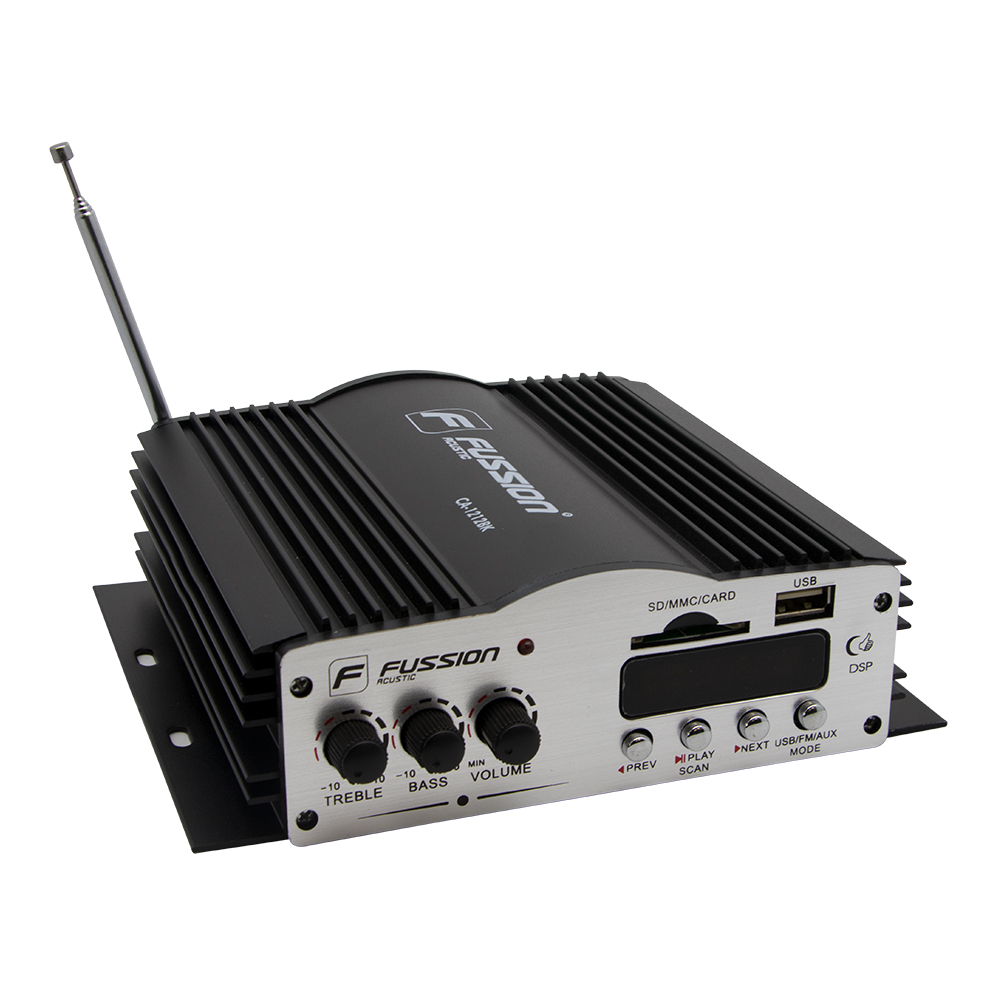 Amplificador Bluetooth 4 Canales Fussion CA-1212BK