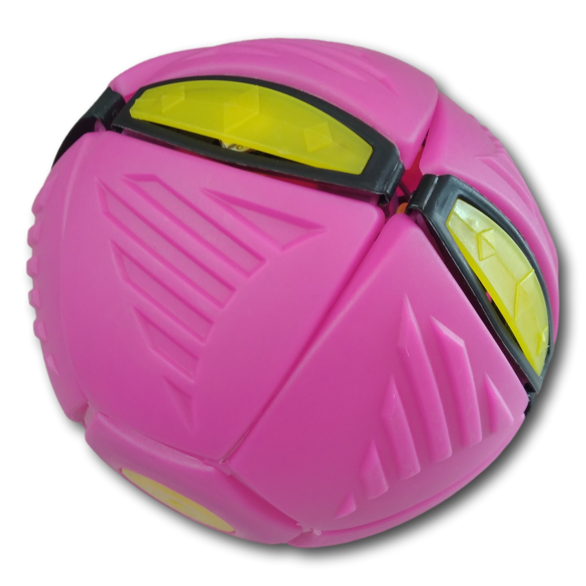 Juguetes Al Aire Libre Bola Color Rosa Convertible A Platillo Volador Con Luces