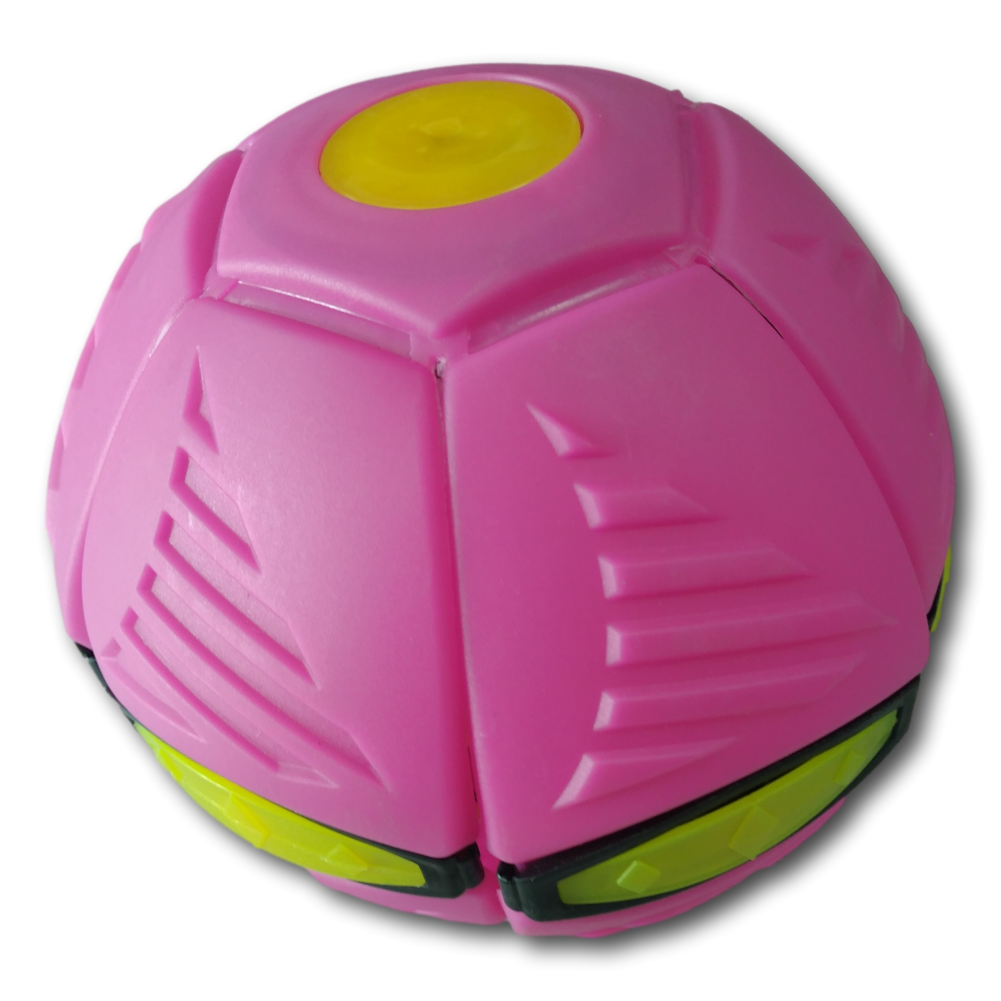 Juguetes Al Aire Libre Bola Color Rosa Convertible A Platillo Volador Con Luces