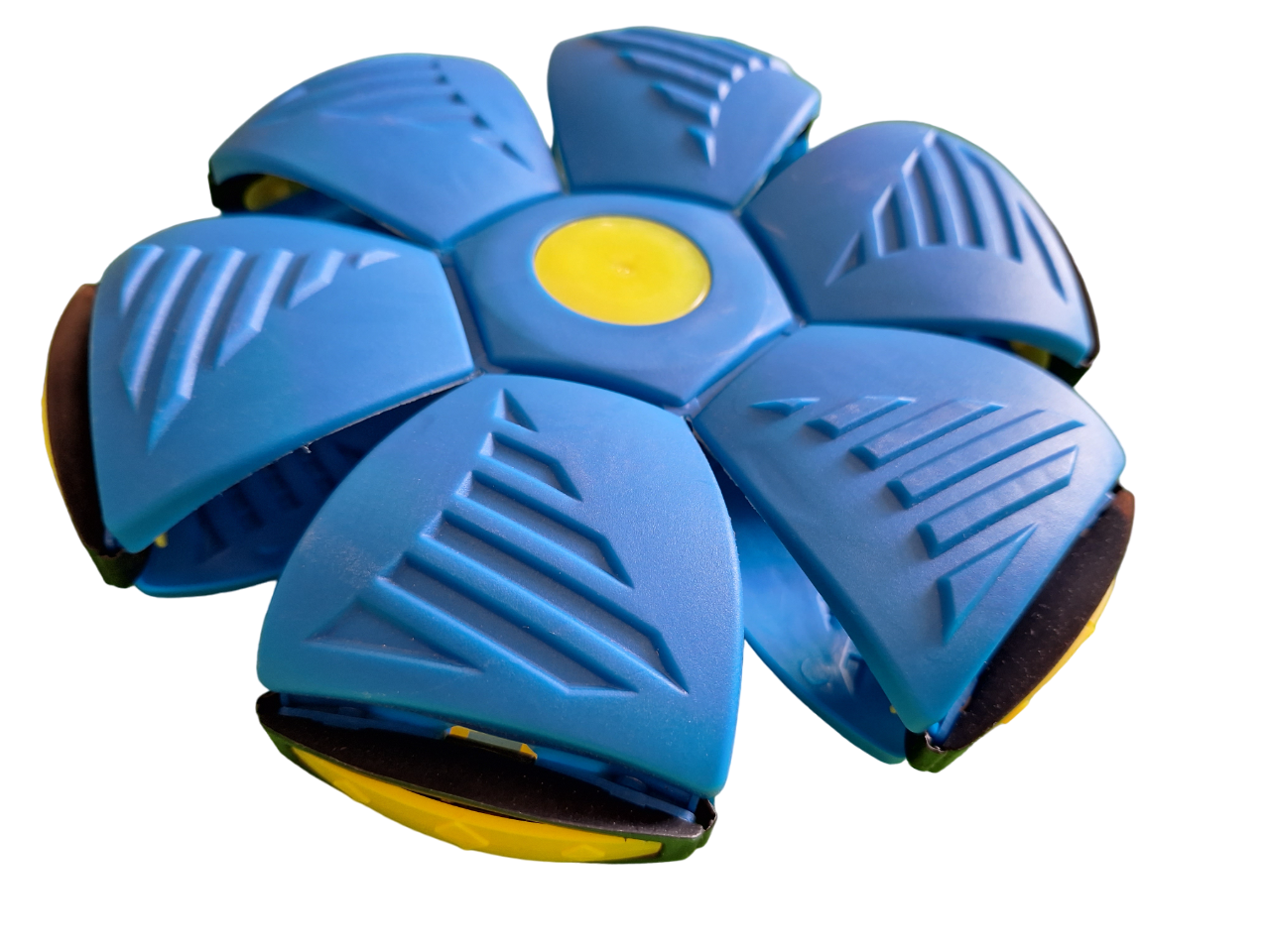 Juguetes Al Aire Libre Bola Color Azul Convertible A Platillo Volador Con Luces