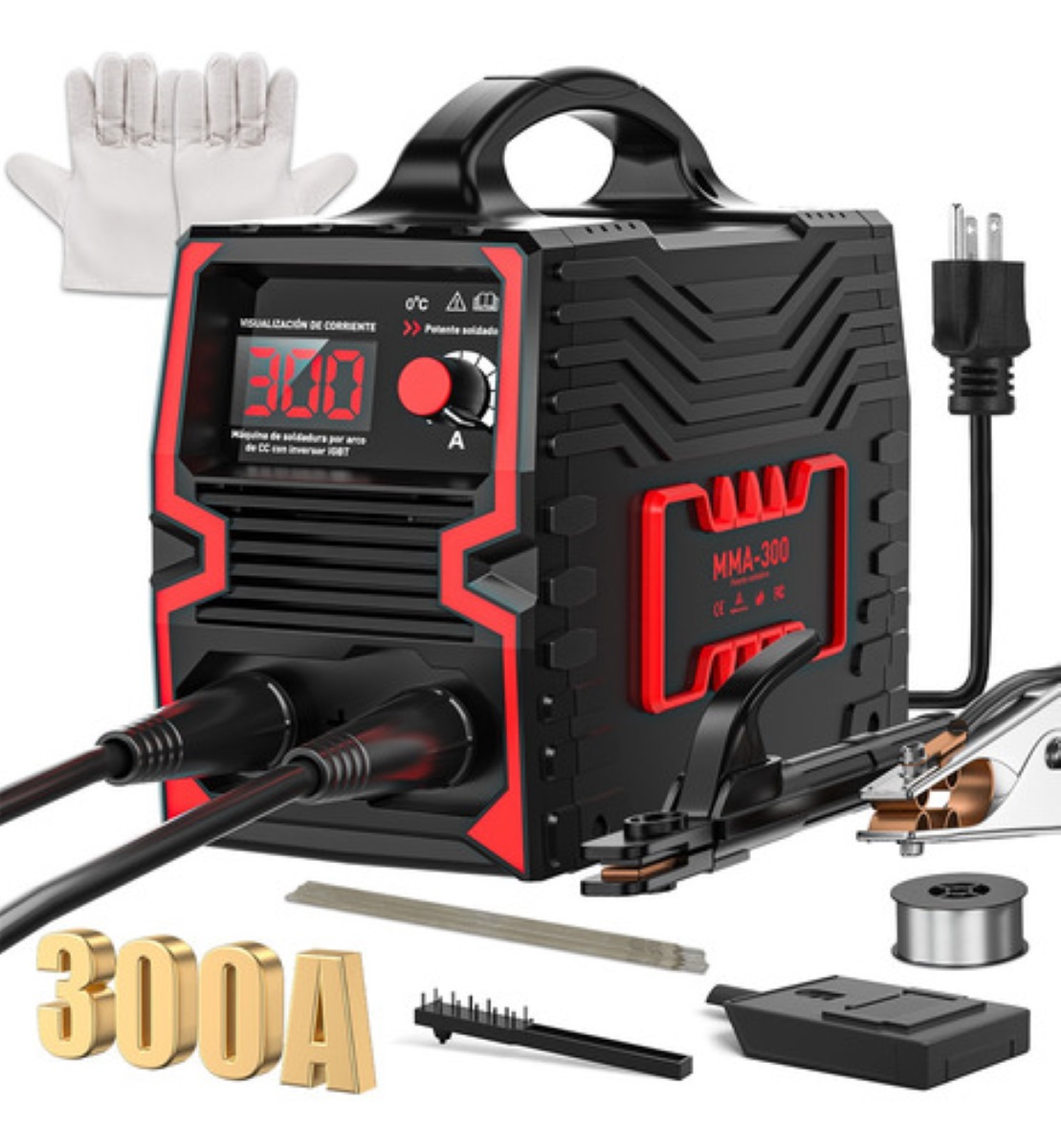 Soldadora Inverter Mma-300a Máquina De Soldar 110v Portátil