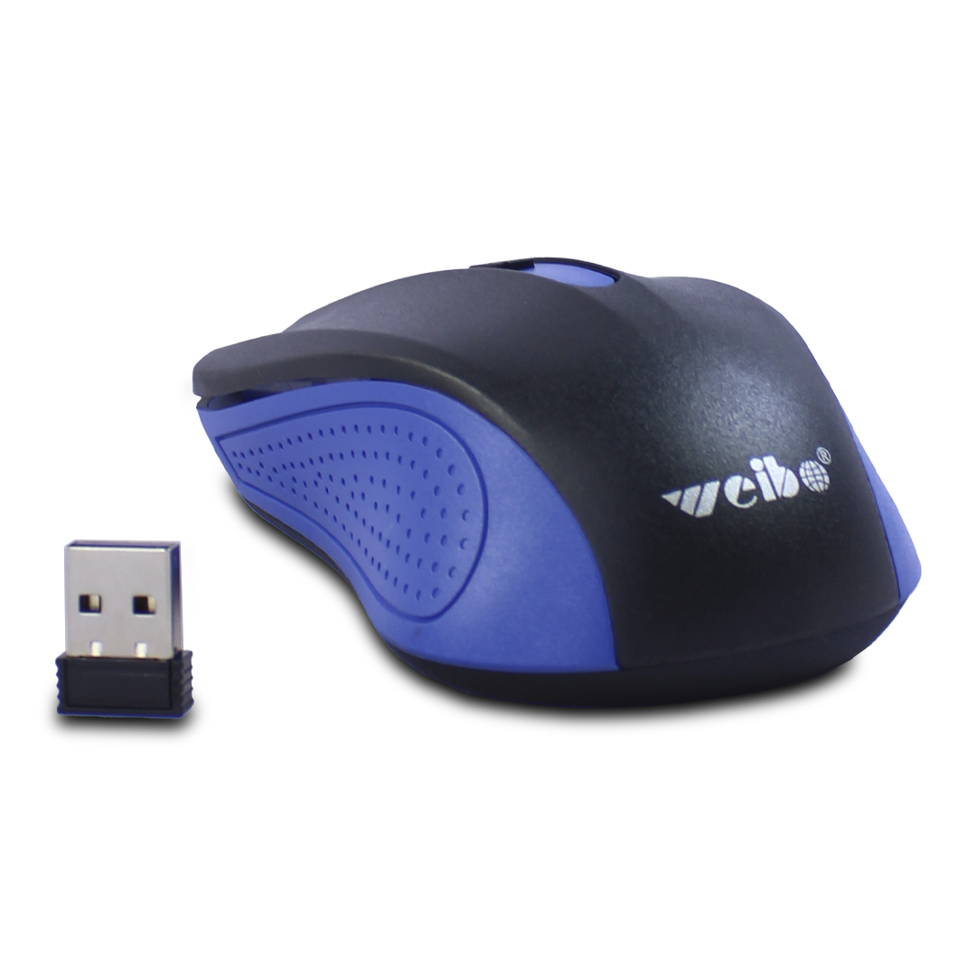 Mouse Azul Gamer Inalambrico Weibo Sensor Optico Dpi Ajustable