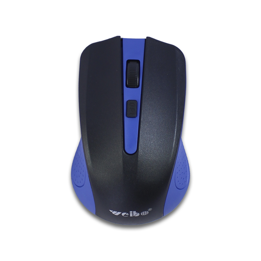 Mouse Azul Gamer Inalambrico Weibo Sensor Optico Dpi Ajustable