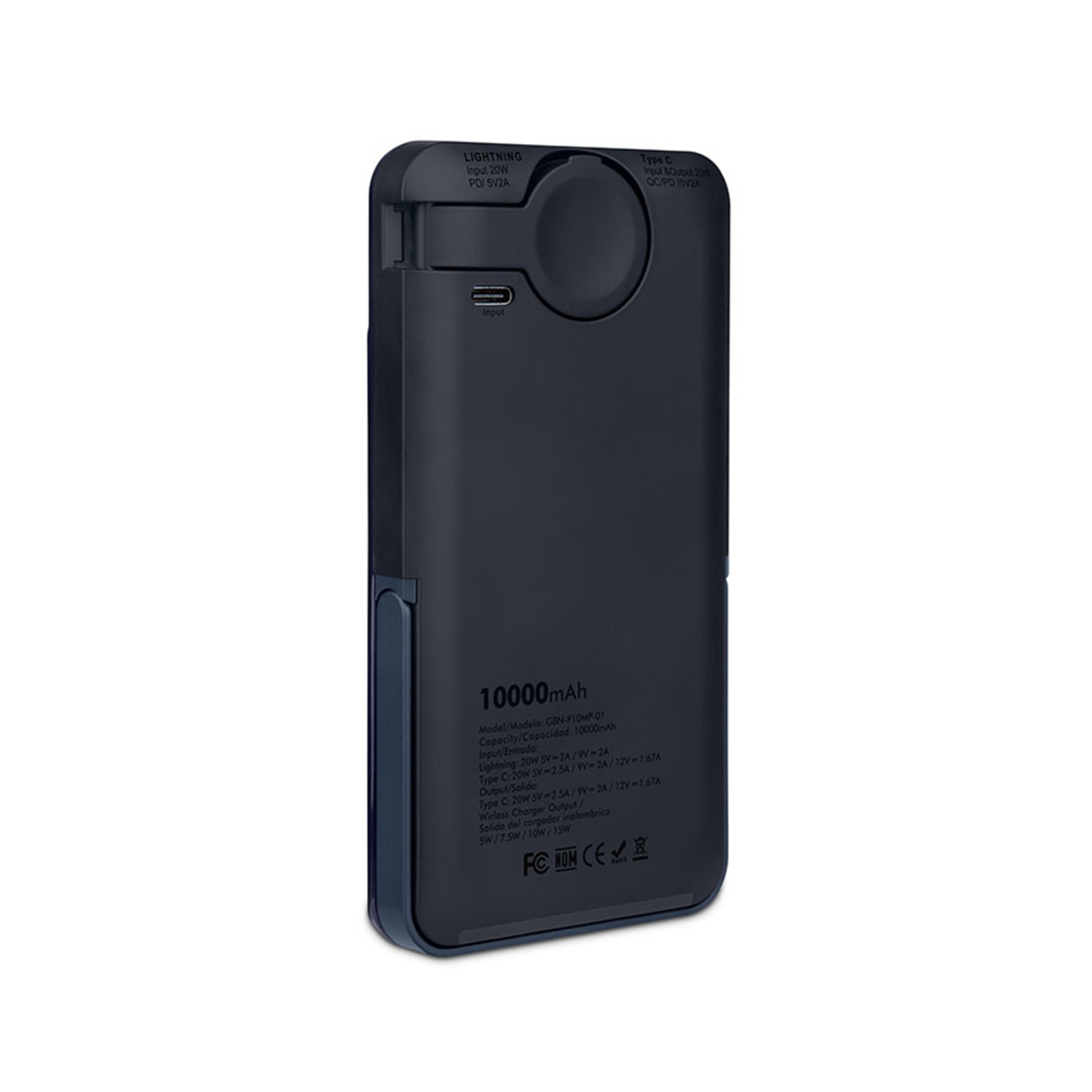 POWERBANK GETTTECH 10000 MAH USB C - LIGHTNING WIRELESS.