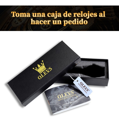 Reloj Hombre Original Impermeable Cuarzo Luminoso Olevs 6898