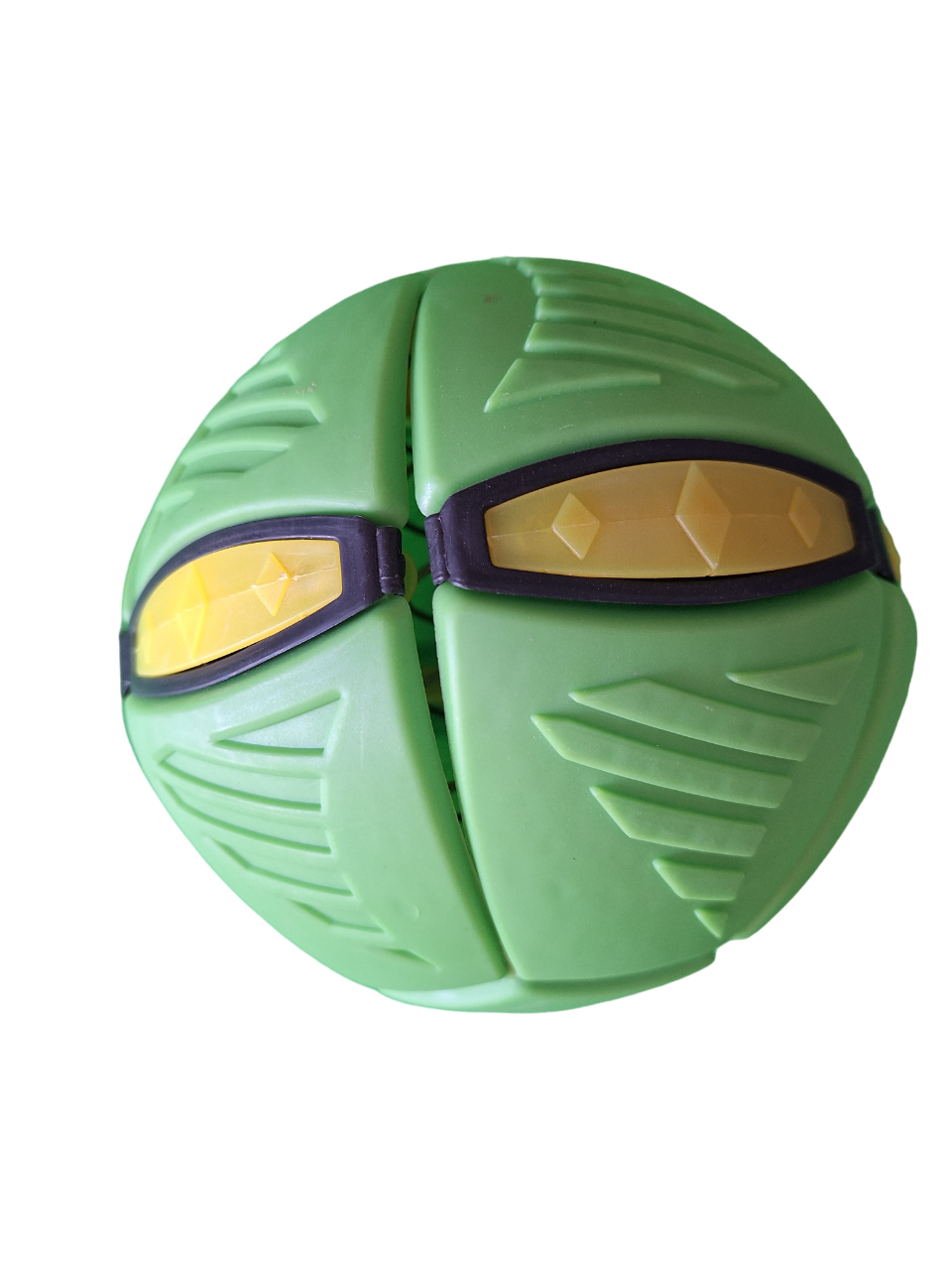Juguetes Al Aire Libre Bola Color Verde Convertible A Platillo Volador Con Luces