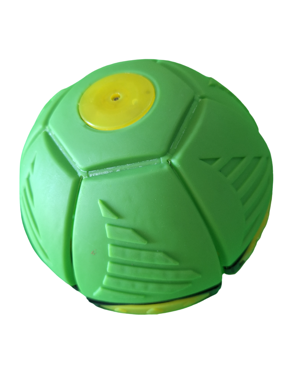 Juguetes Al Aire Libre Bola Color Verde Convertible A Platillo Volador Con Luces