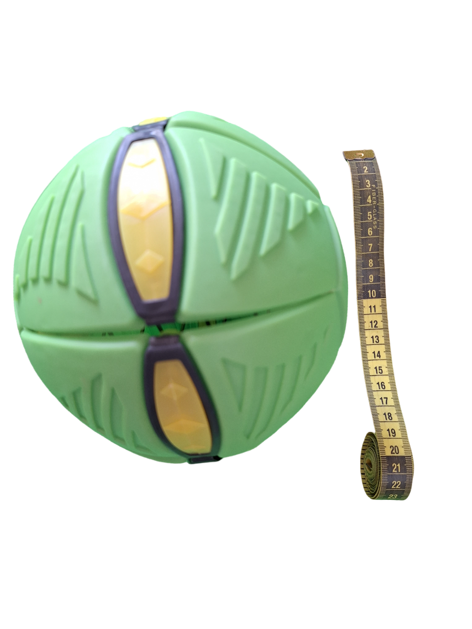 Juguetes Al Aire Libre Bola Color Verde Convertible A Platillo Volador Con Luces
