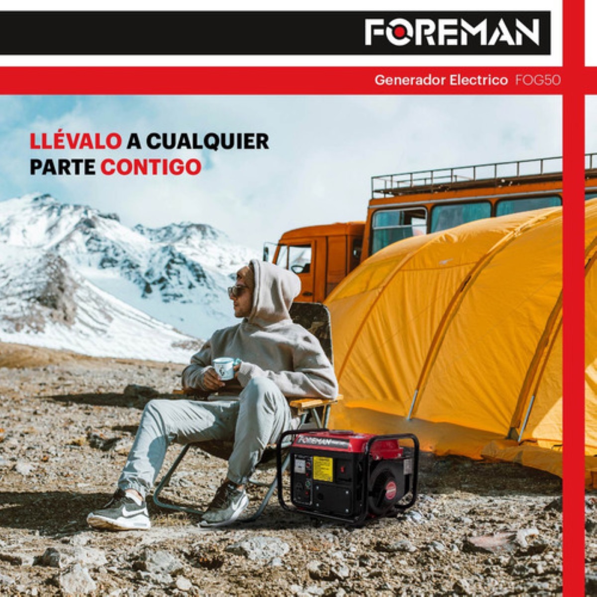 Generador portátil Foreman FOG950 950W monofásico 110V