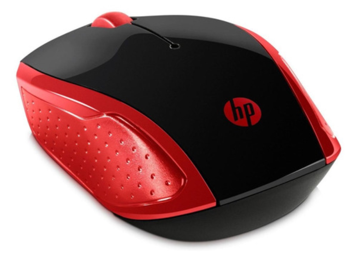 Mouse inalámbrico HP 200 rojo