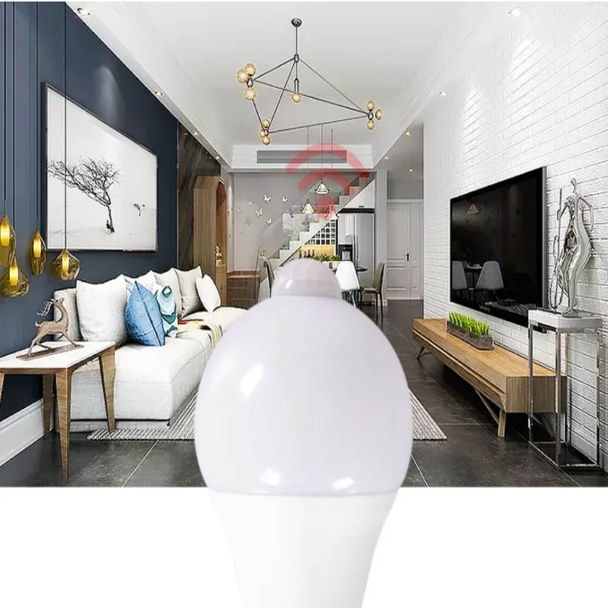 Focos Led Ahorrador Con Sensor De Movimiento 12w E27 nocturno blanco casa patio negocio cochera