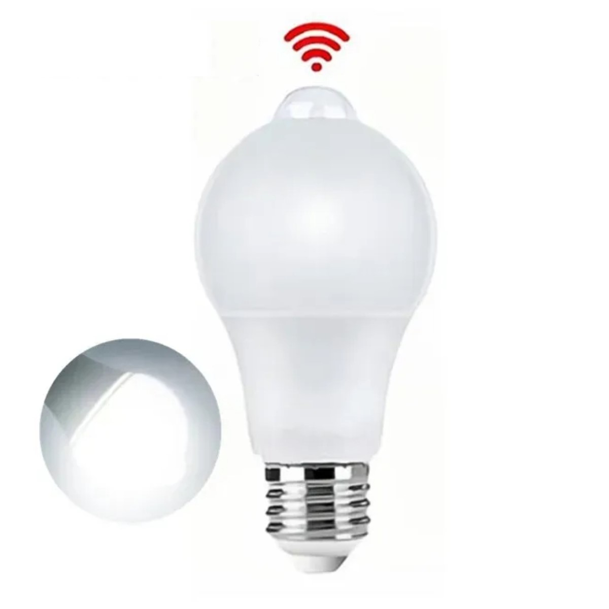 Focos Led Ahorrador Con Sensor De Movimiento 12w E27 nocturno blanco casa patio negocio cochera