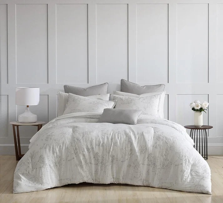 Set Edredon Marmoleado Fresco, Ligero y Suave 10 Pzas .