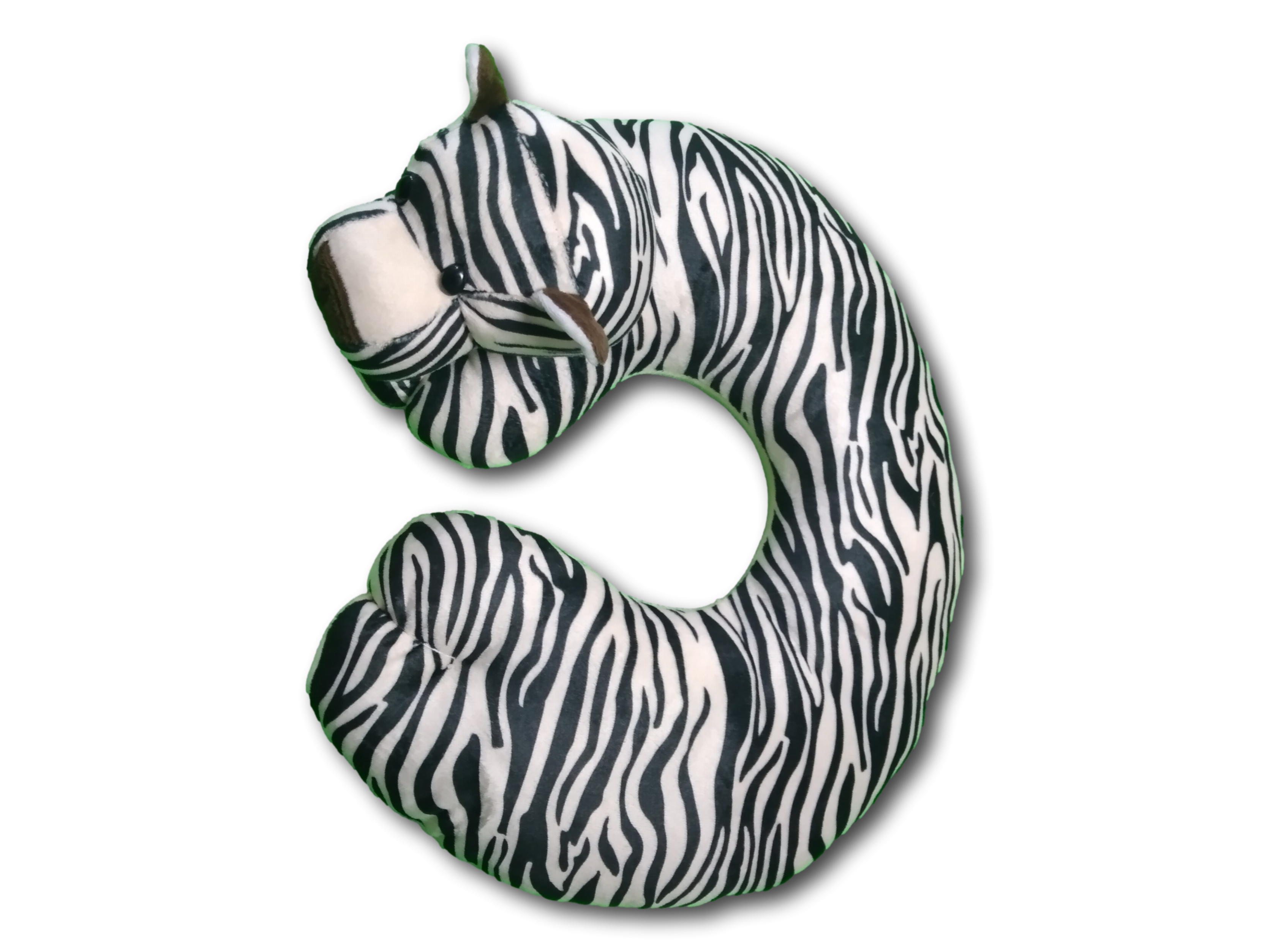 Almohada De Viaje Para El Cuello Cojín Dibujos Animados Color Blanco Con Negro