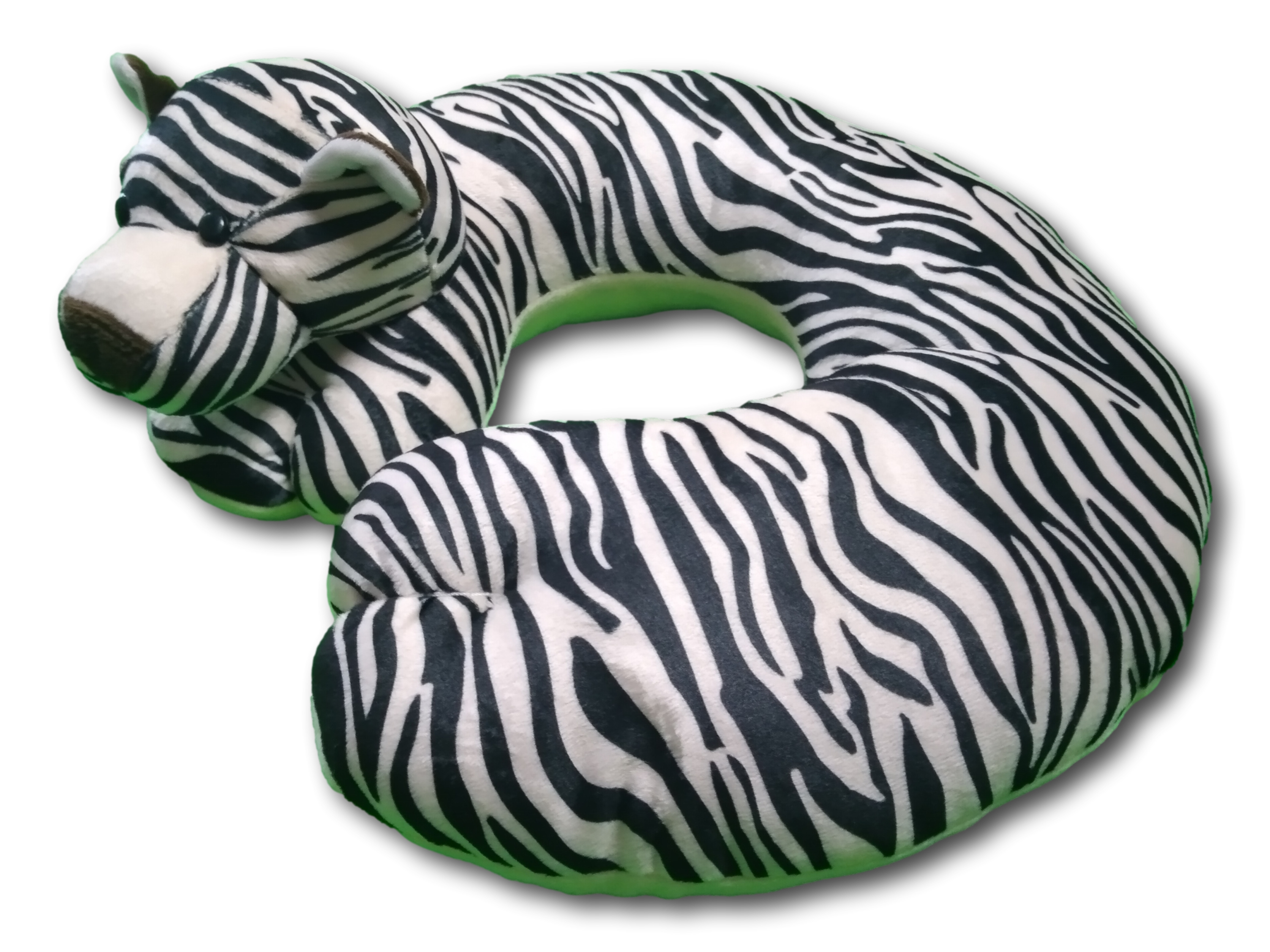 Almohada De Viaje Para El Cuello Cojín Dibujos Animados Color Blanco Con Negro