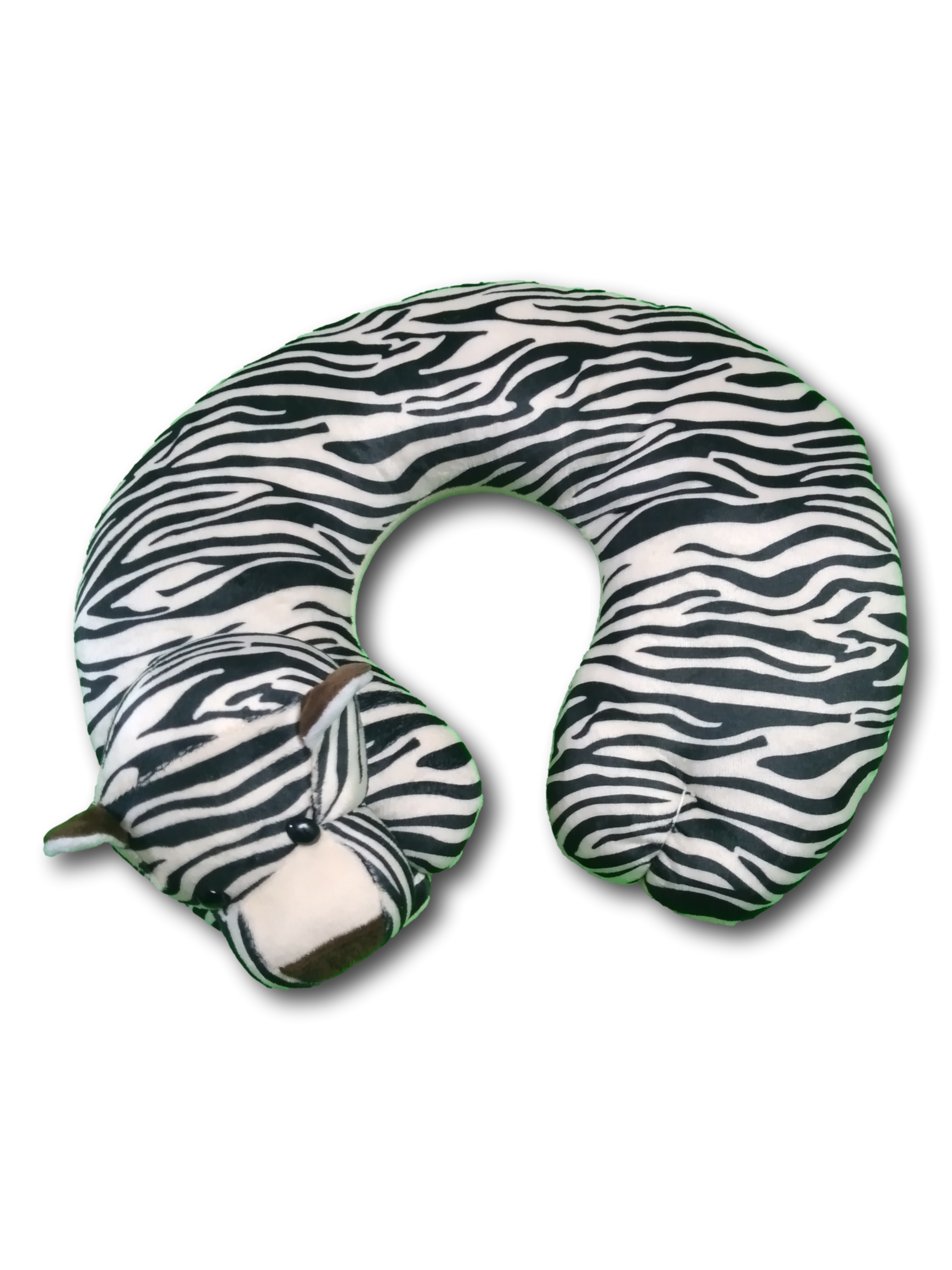 Almohada De Viaje Para El Cuello Cojín Dibujos Animados Color Blanco Con Negro