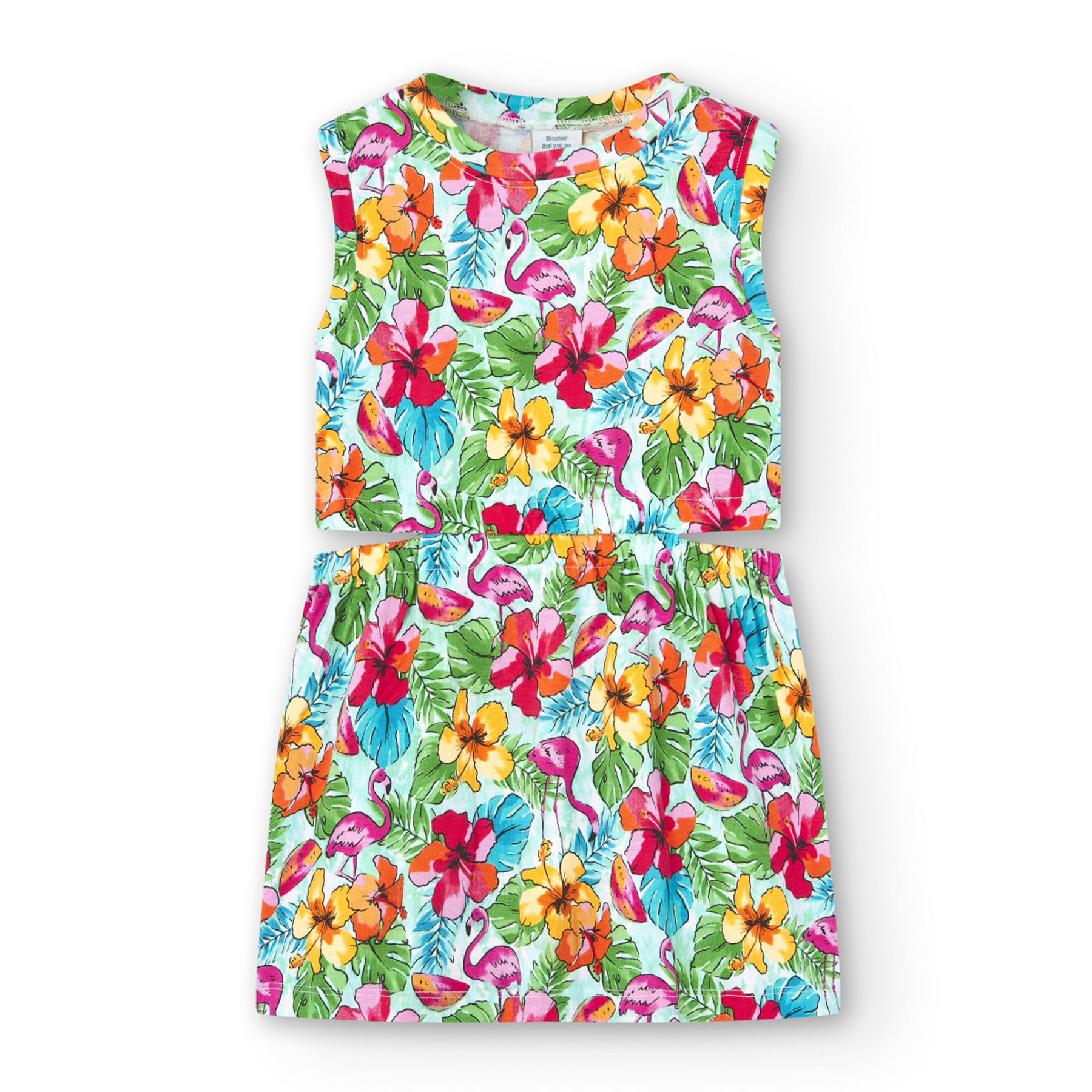 Vestido De Punto Con Estampado Floral Para Niña BOBOLI