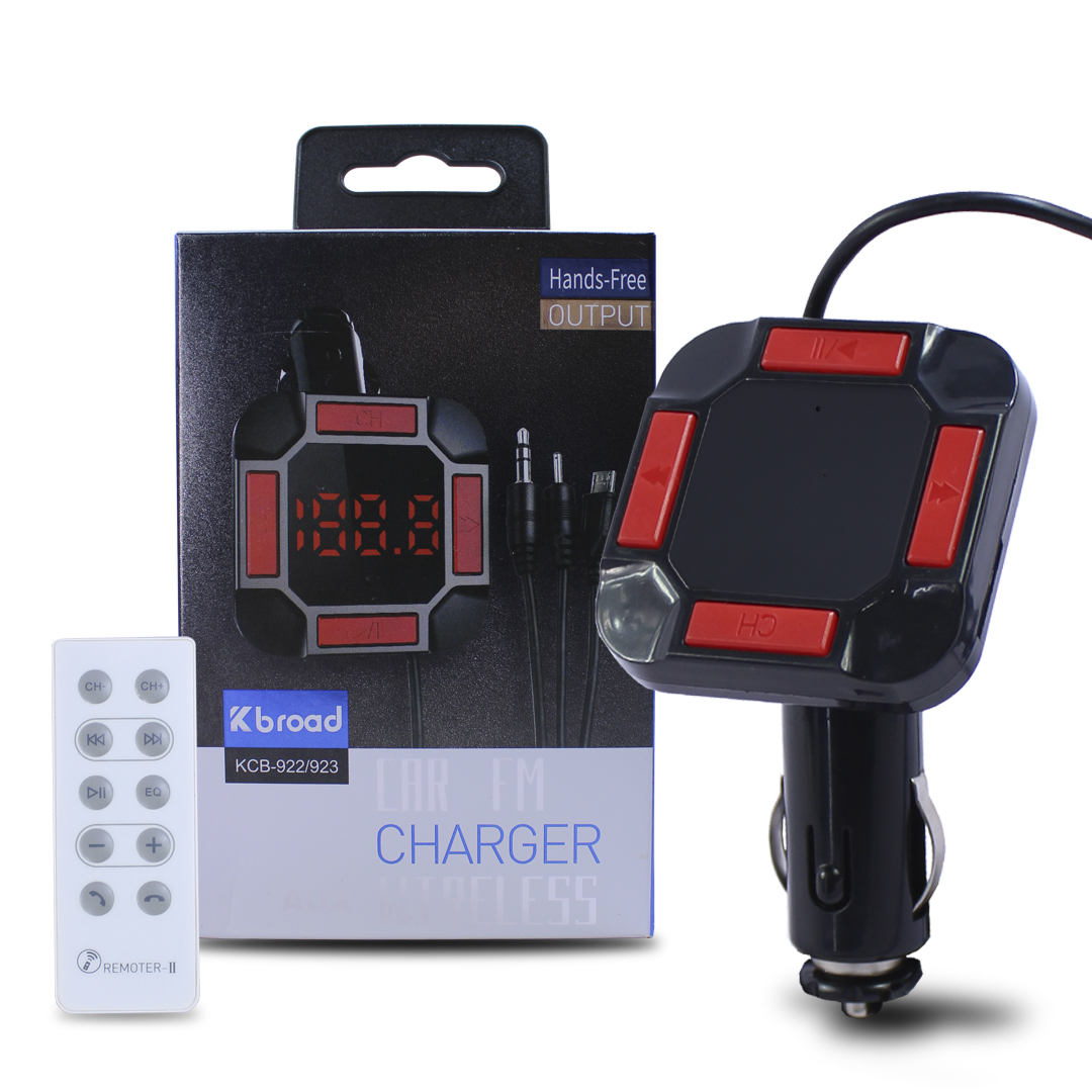 Transmisor Fm Para Automóvil Bluetooth Con Control 