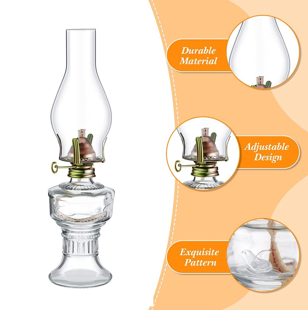 Quinqué Lámpara Clásica De Aceite O Petróleo Modelo Castilla