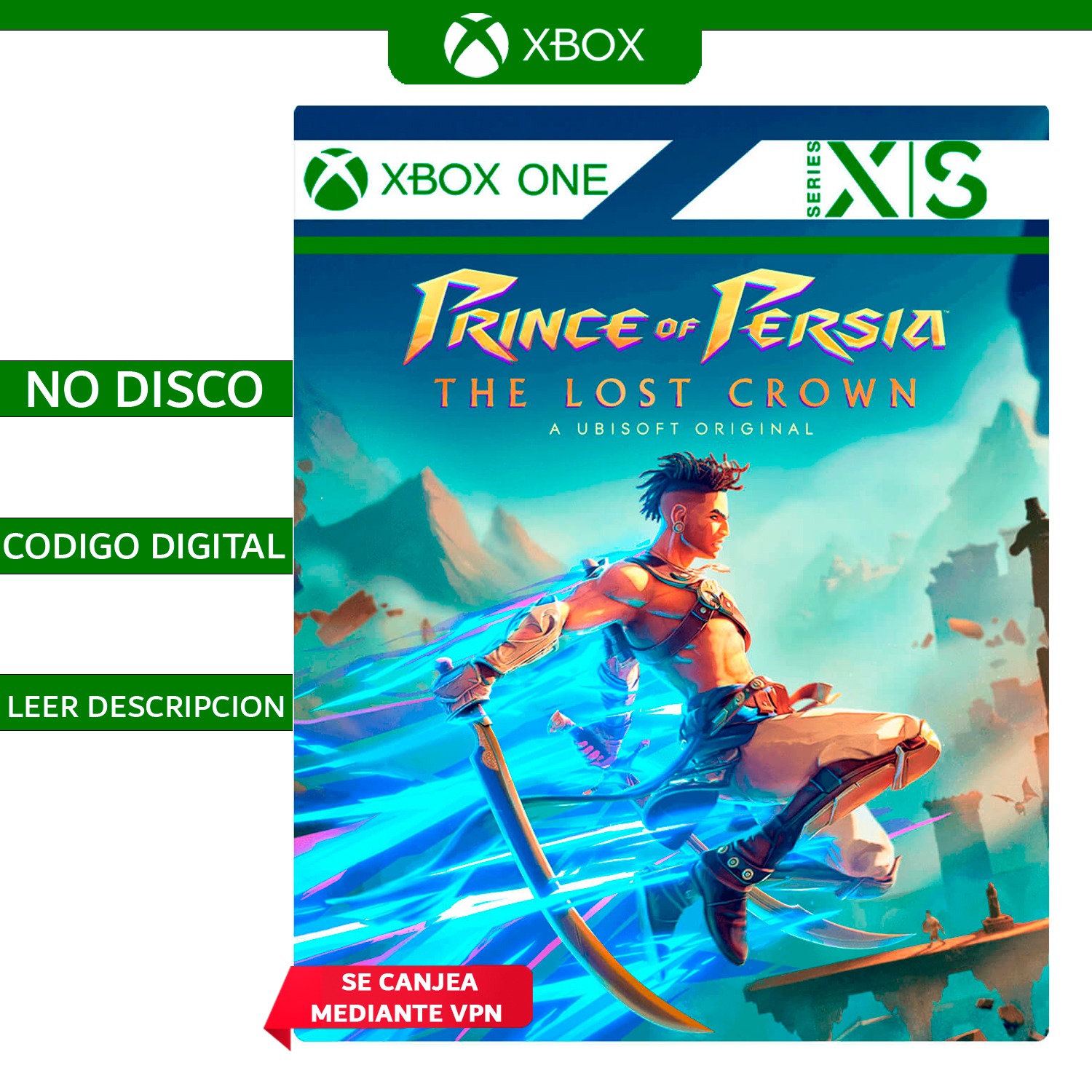 Prince of Persia The Lost Crown - Codigo Digital - Leer Desripcion